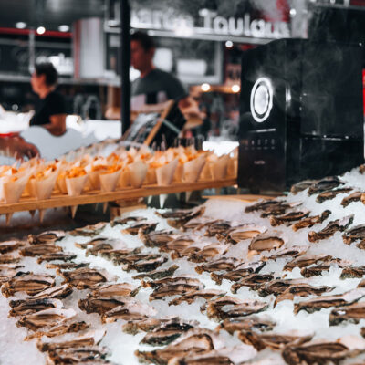 Dégustation huitre Marché Victor Hugo Toulouse